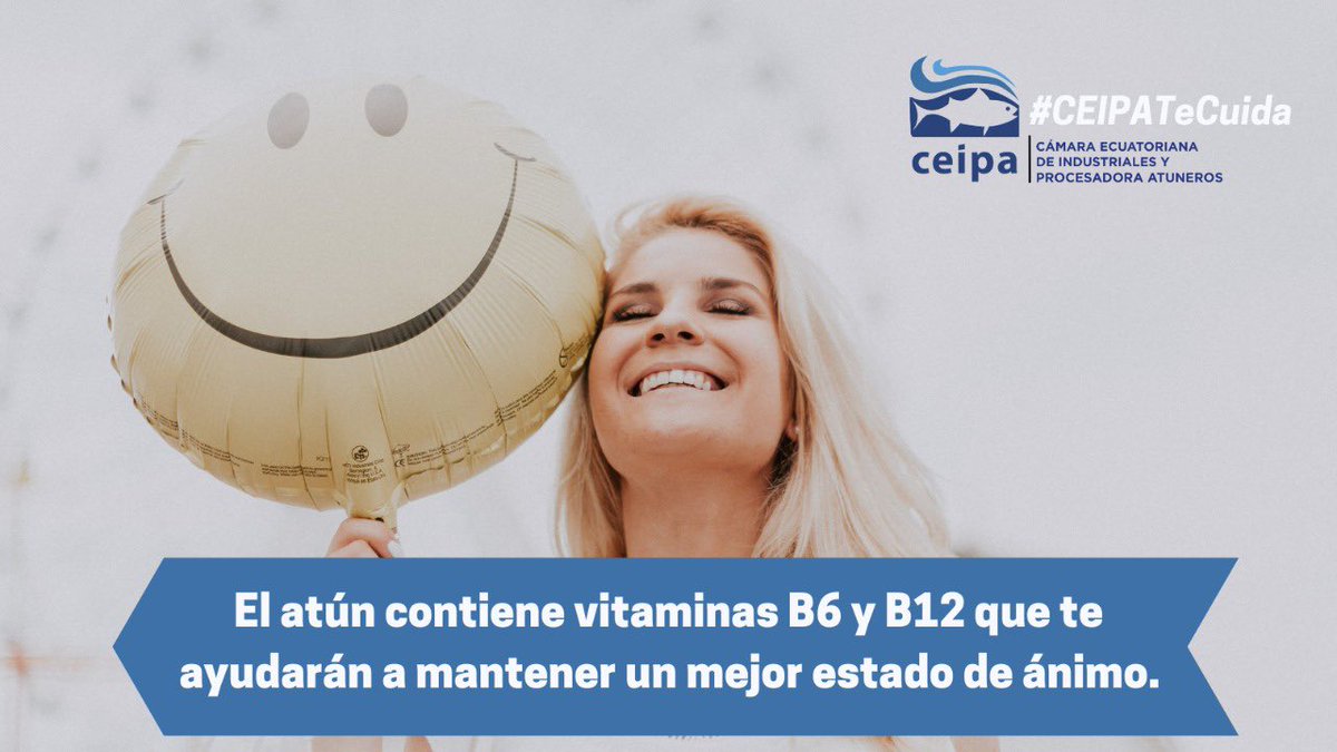 CEIPA_Ecuador's tweet photo. #CEIPATeCuida 🐟🚢🇪🇨 Las propiedades nutricionales del #AtúndelEcuador no sólo garantizan tu salud por sus vitaminas, sino también mejoran tu ánimo.
#AtúnSustentable
#OrgulloEcuatoriano https://t.co/7EiT8n7Bql