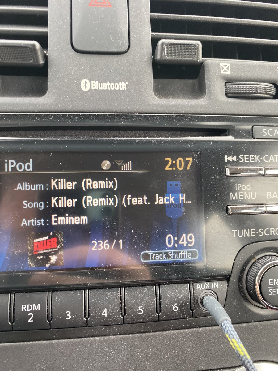 sjm_kinder's tweet photo. I’m driving with my kids 8 and 5, when my 5 year old sees “feat. Jack H…” and she immediately asked me to turn it up so she could hear @Jack_Hartmann sing. @Eminem and @jack_hartmann make it happen! https://t.co/vPv9afqvxX