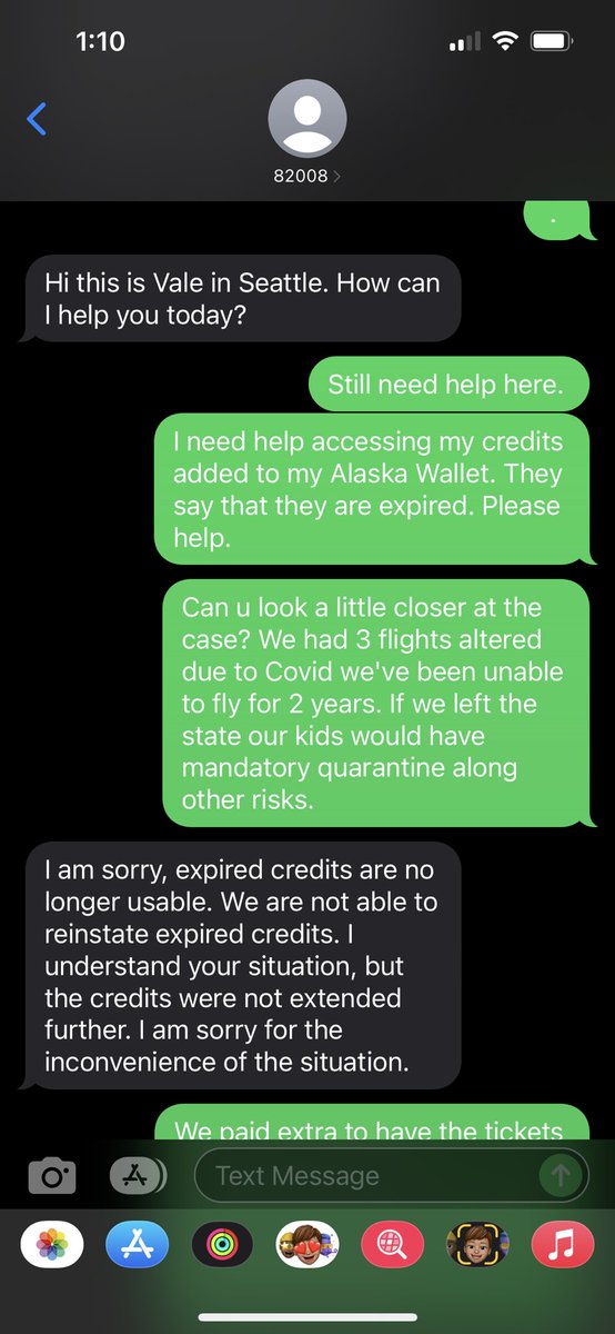 AdamBomba's tweet photo. .@AlaskaAir Having a tough time here resolving a issue. Would be nice to have access to the money we paid to shift plans during a #pandemic and #covid https://t.co/dWfEkJZHsk