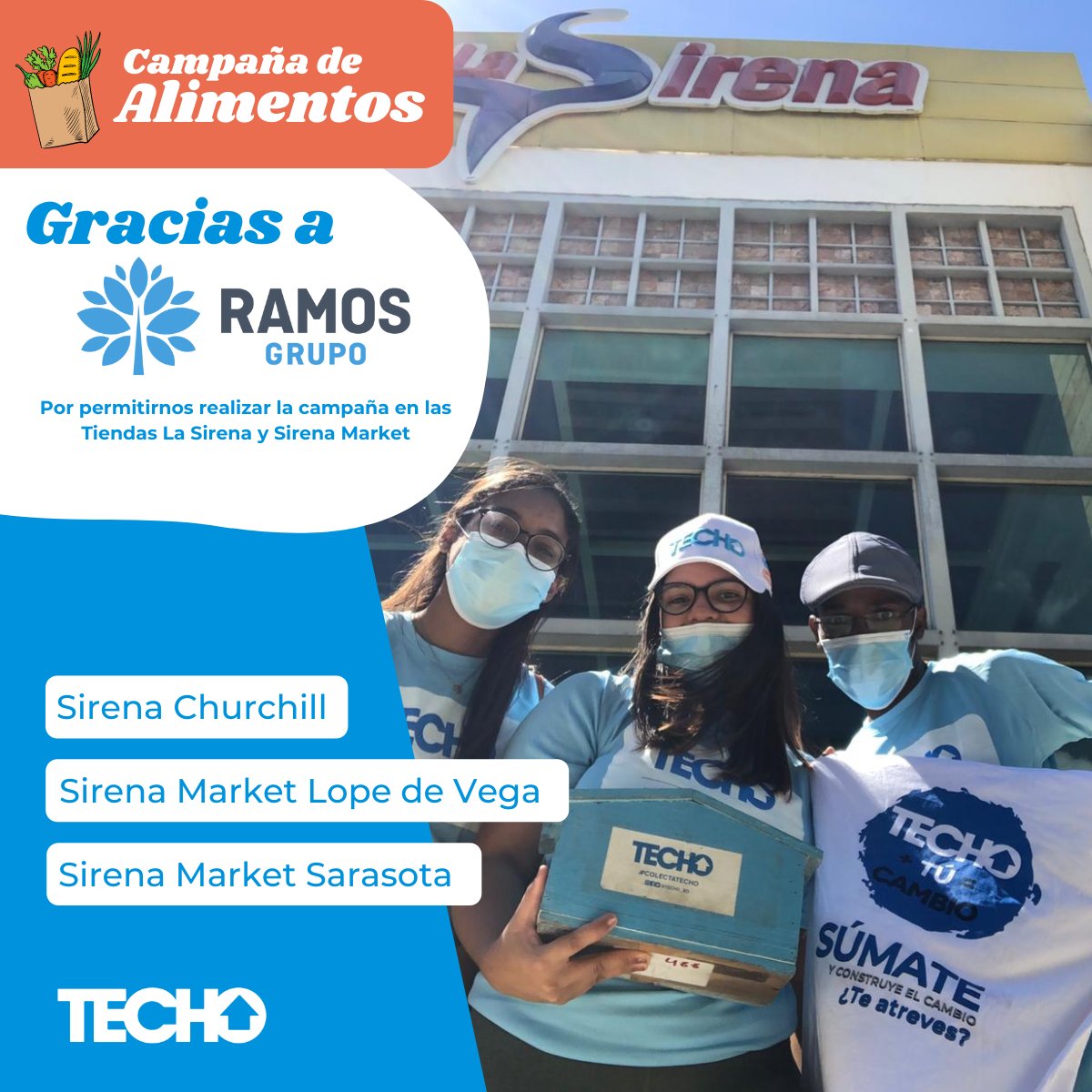 TECHO_rd's tweet photo. Agradecemos a @gruporamosrd por permitimos estar en tiendas @sirena_rd este finde.
Hemos avanzado bastante y ya vamos cerrando estos dos días cargados de buenas acciones🤝
#TECHORD https://t.co/aoWV4WRvUc