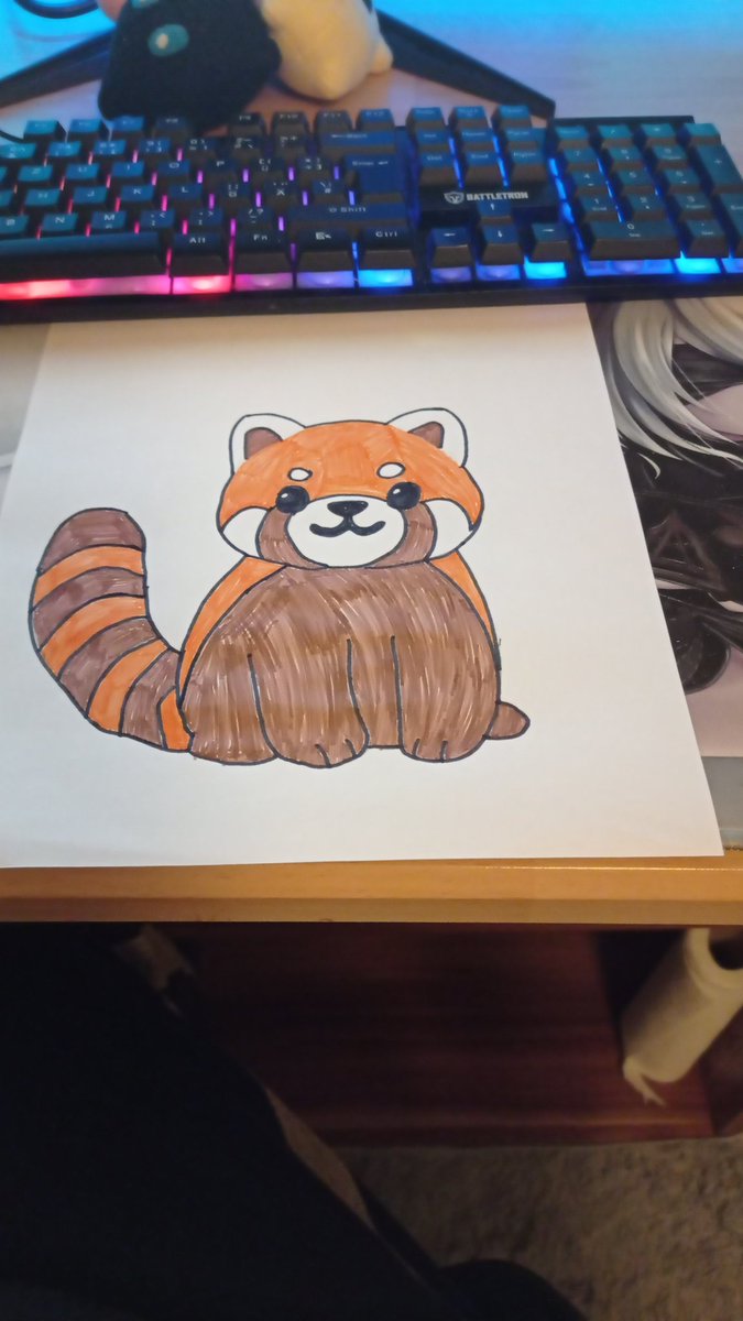 Ich habe ein roten Panda gezeichnet :3