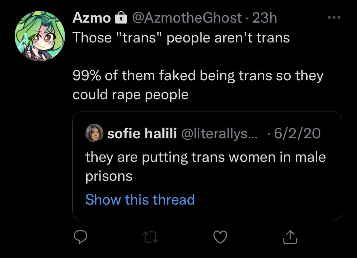 ShrekGriffin's tweet photo. Dr. Azmo did nothing wrong, his statements were truthful and these soy snowflake liberals can’t handle the truth! #istandwithazmo #nottransphobic #iamnotracist #libcrudsowned https://t.co/Mk1wezxpzj