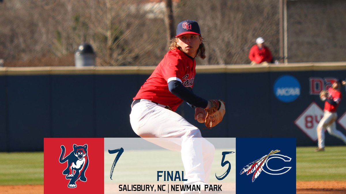 FINAL | Cougars win! Cougs take 2-of-3 from Catawba after <a href="/SeehaferLogan/">Logan Seehafer</a> slams the door shut with a 2 inning save #GoCSU🐾