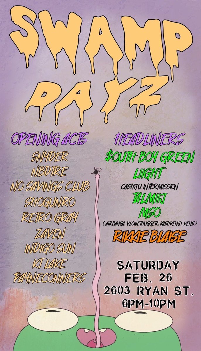 Hello_Peso's tweet photo. Feb. 26th
2603 Ryan St.
Lake Charles
Ft. @IndigoSun_ @WayTreWill
#2Years2Long 🌞 https://t.co/HMybBfO36I