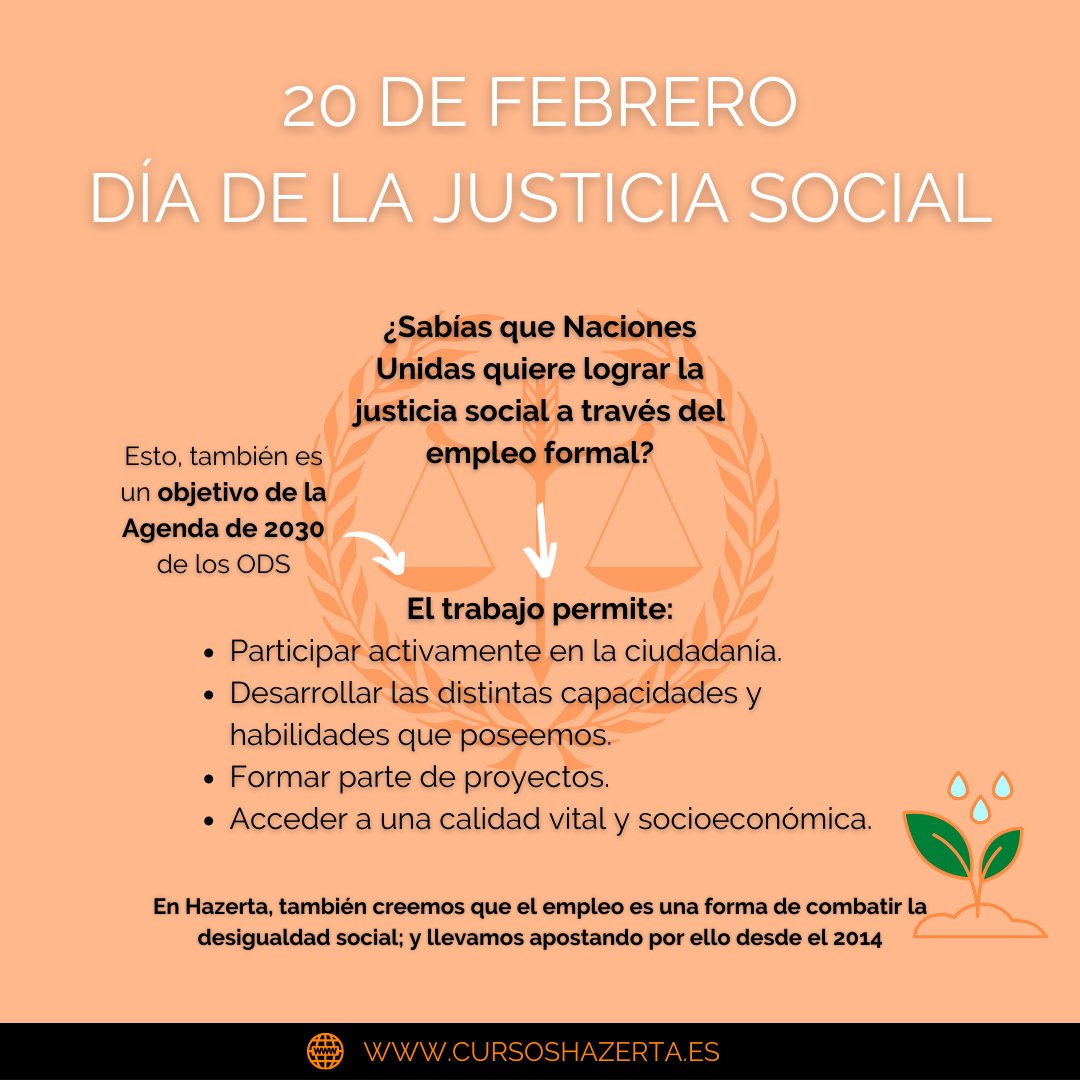 ¿Sabías que <a href="/ONU_es/">Naciones Unidas</a> apuesta por el empleo formal para reducir las desigualdades sociales? En el #DiaDeLaJusticiaSocial te contamos un poquito más sobre la importancia del empleo en nuestras vidas 🖱️📷⬇️