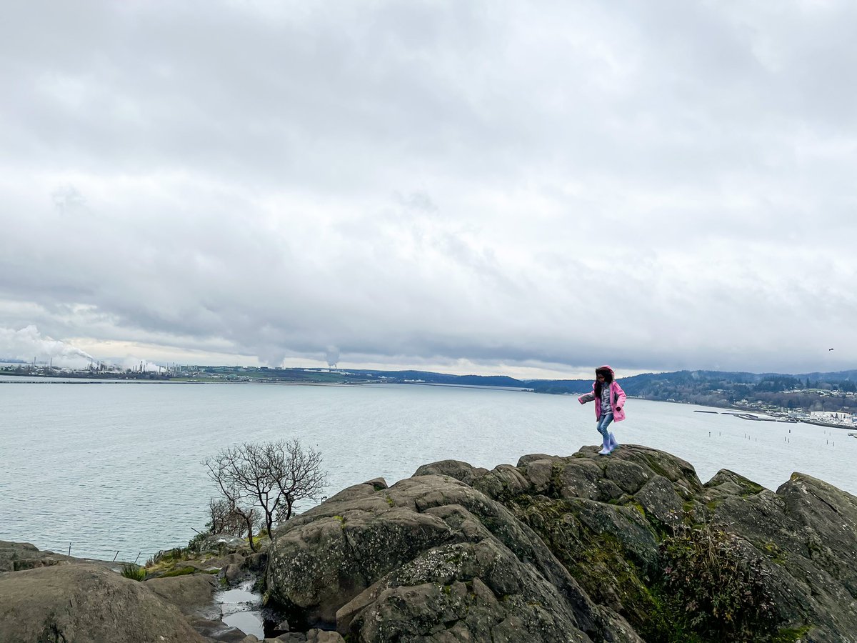 Shadiab12's tweet photo. Explored Cap Sante Park yesterday! We had so much fun climbing on the rocks and exploring the cliff area! #pnw #pnwonderland #pnwadventures #1000hoursoutside #explorewashstate https://t.co/gY31S9ioam