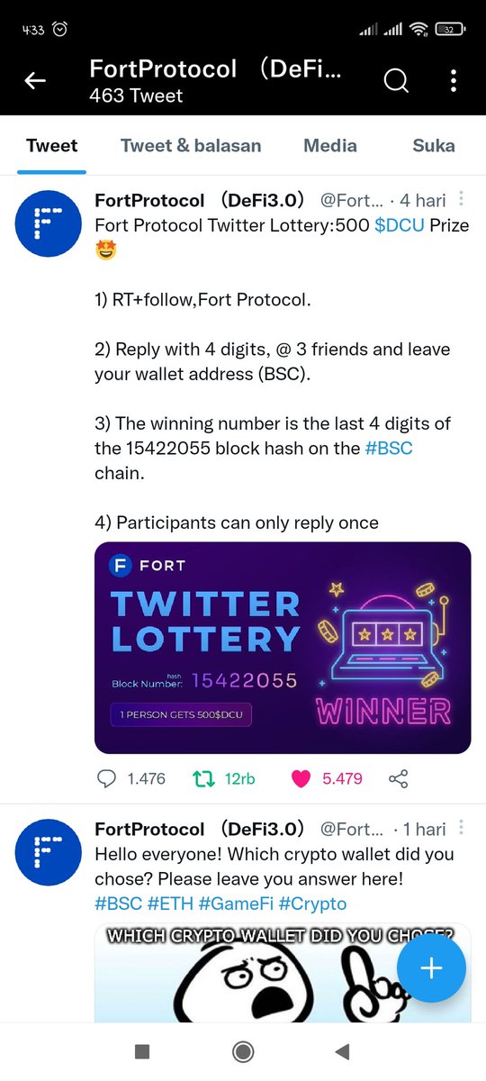 CLidiasari's tweet photo. @Bang_Garr @FortProtocol Done, semoga bisa beruntung... https://t.co/cSOwKn0BUa