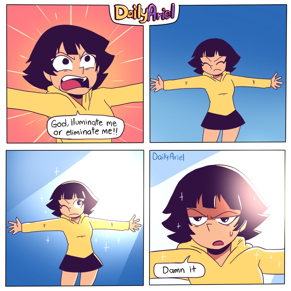 DailyAriel's tweet photo. Welp, gotta try again! #comicstrip #comic #cartoon https://t.co/oQAKxd8TlE