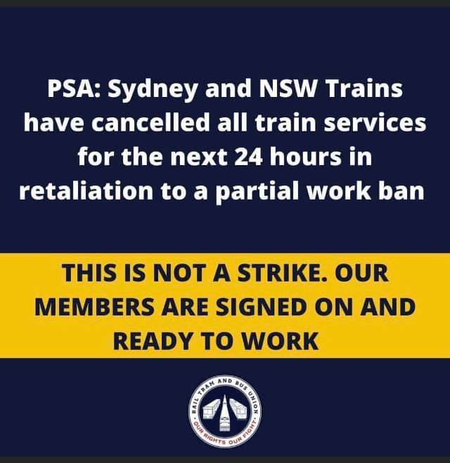 charlylindsay's tweet photo. This is the real story! I stand with rail workers.
Can the media tell the actual story or do they only know how to repeat LNP press releases?
#Sydneytrains #Istandwithrailworkers #IStandWithTheRTBU https://t.co/DJ3psqSqIS