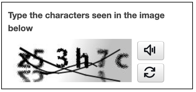 Filling out captchas like this makes me feel so dumb. I always fail. I promise I know how to read