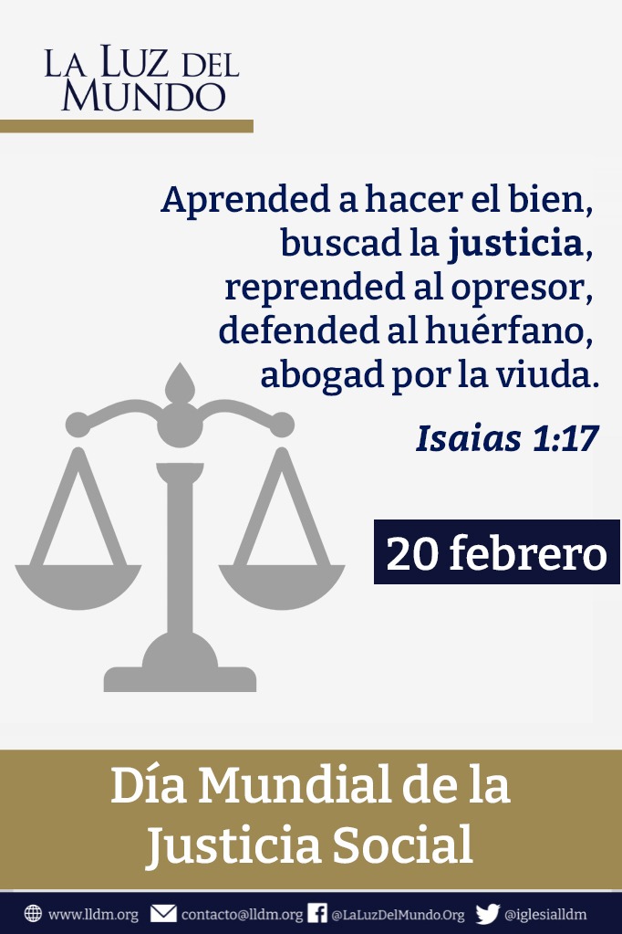 iglesialldm's tweet photo. La celebración del #DiaMundialDeLaJusticiaSocial promovido por la @ONU_es, busca apoyar las acciones encaminadas a erradicar la pobreza y promover el empleo pleno y el trabajo decente, la igualdad entre los sexos y el acceso al bienestar social.
#Elamornosune https://t.co/yUFiPdIpzJ