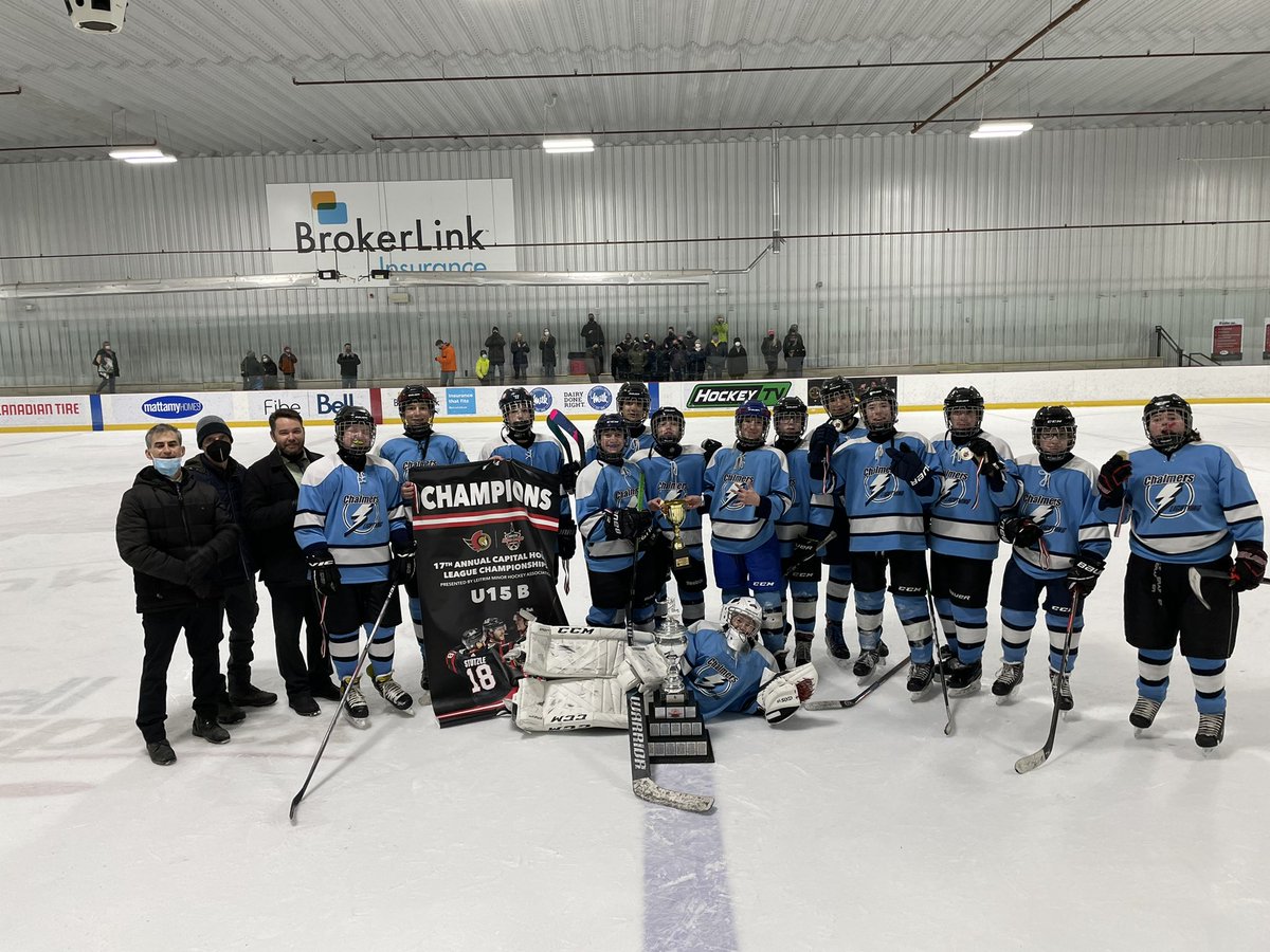 Sensplex's tweet photo. Congratulations to the Capital House League Championship U15 House B Champion Kingston Chalmers https://t.co/sNf6s6ULoE