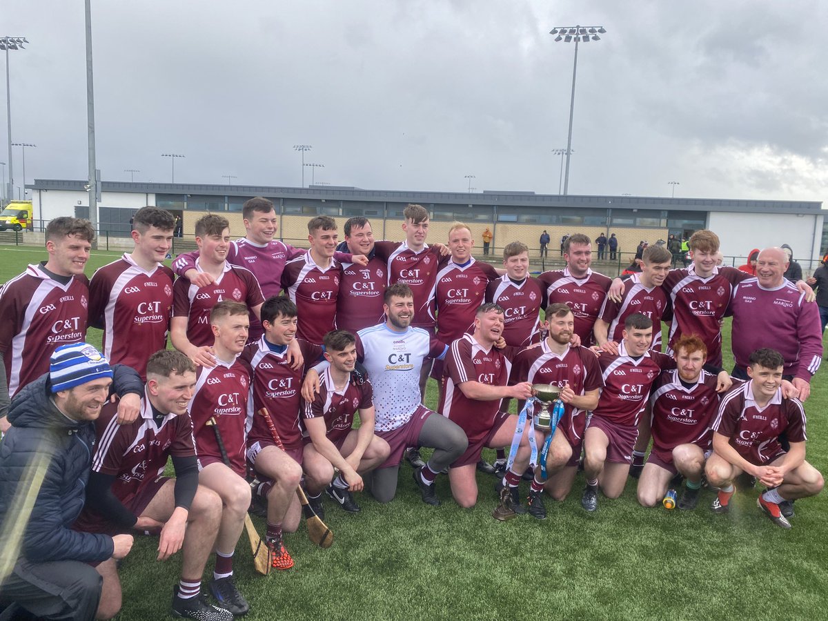 ciaranfogarty39's tweet photo. After seeing the great succes that the @MarinoInstitute hurling team had winning the #fergalmahercup for the first time, it was interesting to see how many @officialgaa clubs were represented on the team. #NíNeartGoCurLeChéile Well done  to the team and managers, especially Denis https://t.co/L0cayyyRx0