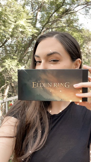Elden Ring gift unboxing on stream right now. The excitement is real, a few more days!!!! Then getting<a href="/tag/sceretsauce"class="tags"><span>#sceretsauce</span></a>