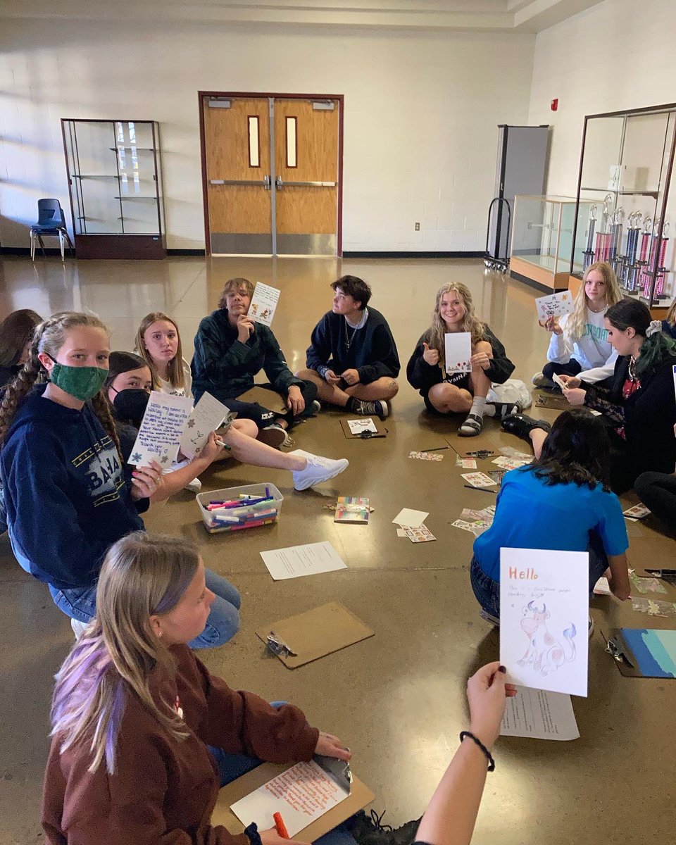 bashaffa's tweet image. We had an awesome time at the chapter meeting doing DIY t-shirts, writing letters to dairy farmers, and playing dodgeball. Thanks to everyone who came!
