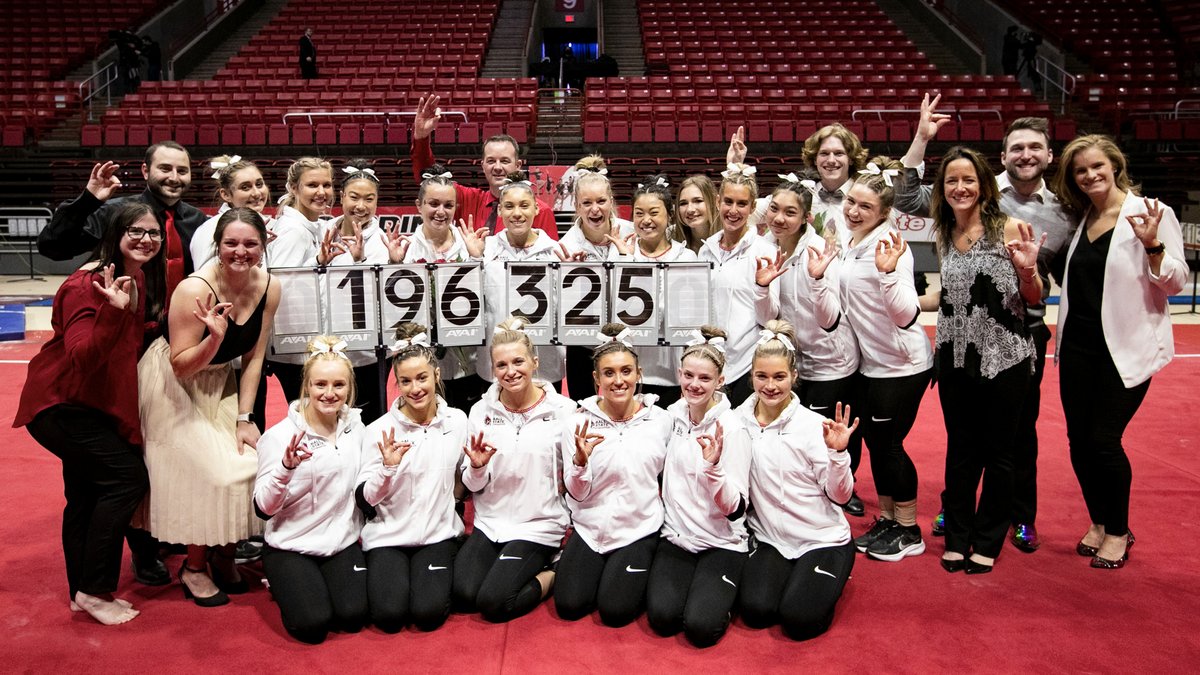 Just another day in the gym ... A PROGRAM RECORD DAY‼️

"This was a great, successful performance. They came out and did the gymnastics we’ve been doing all year in the practice gym." - <a href="/CoachSaleem/">Joanna Saleem</a> 

📊: bit.ly/3s3zg5Z

#WeFly | #ChirpChirp | #ProgramRecord