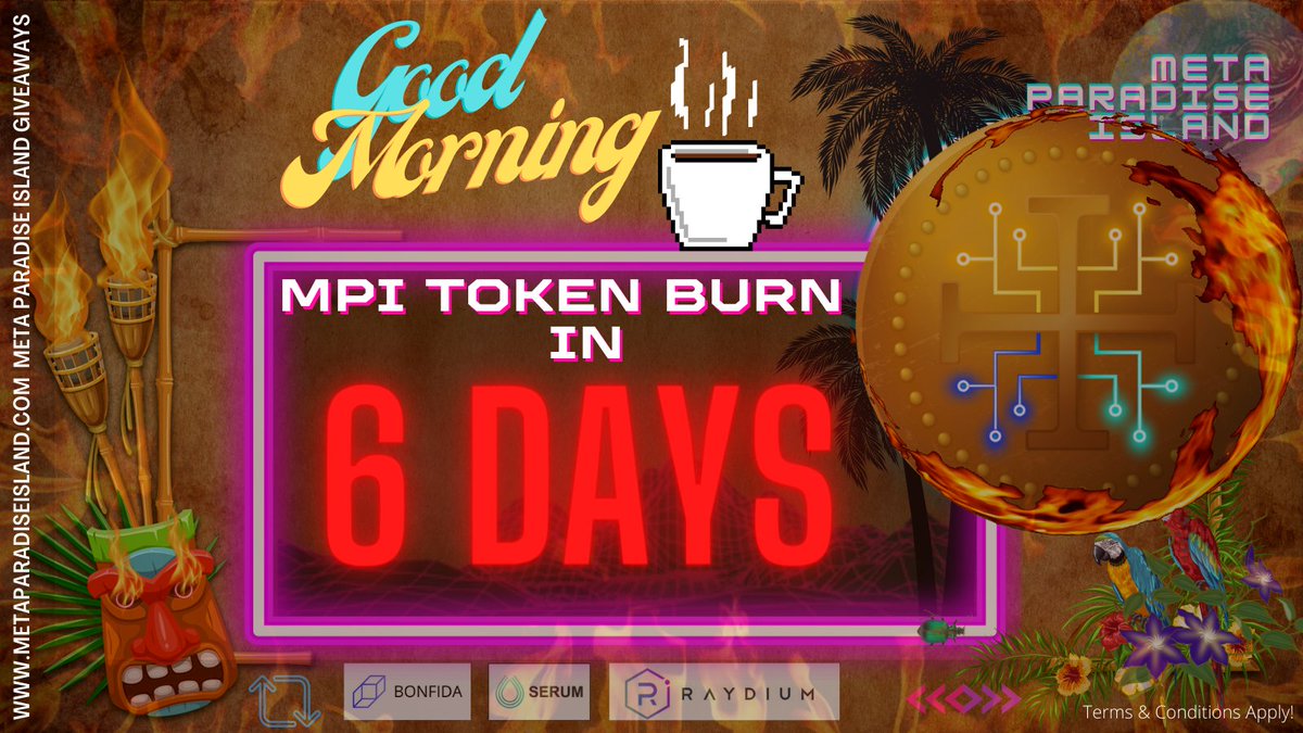 ☕Good Morning MPI Tribe!

💣⏰🚀

#nft #nfts #IDO #nftgame #meta bit.ly/3oC3tqC