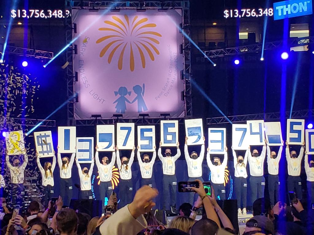 TruexCreateLab's tweet image. Congrats to @THON,  @PennStatePGM and #pset and for an amazing THON weekend! 13.7M earned #FTK, and another year of fantastic memories! Grateful for this community and the lifelong friendships made! #sparkendlesslight