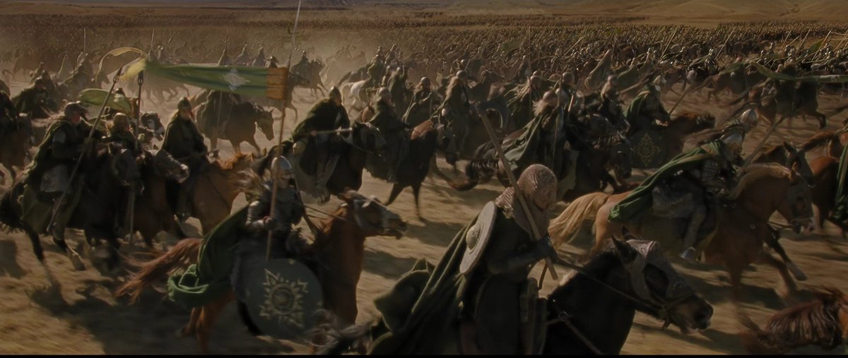ElMundoTolkien's tweet photo. La Batalla de los Campos del Pelennor es perfección.

💍😍 https://t.co/dGsKY4mngH