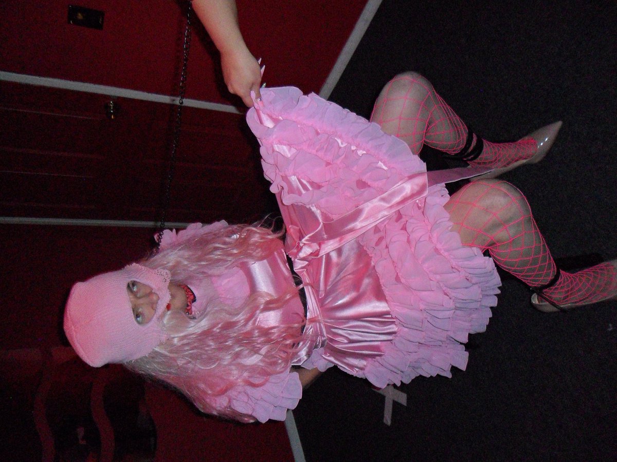 Sissyboythomas's tweet photo. #Sissyboythomas #forcedfeminization #bdsm #femalesupremacy
#Obeywomen 
Here is me being forced feminized by my two mistresses. They tied me up and forced makeup on me. They even put me in a lockable dress. https://t.co/iIszTxSKWr