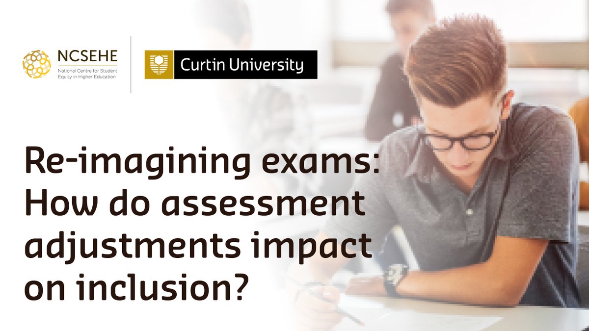 acsesedu's tweet image. How do assessment adjustments impact on inclusion? @DrJoannaT &amp;amp; colleagues explore how traditional exam formats impact #StudentsWithDisability &amp;amp; other #Equity cohorts.

Important new NCSEHE-funded research from @Deakin &amp;amp; @CQUni: ncsehe.edu.au/research-exams… #Disability #Assessments