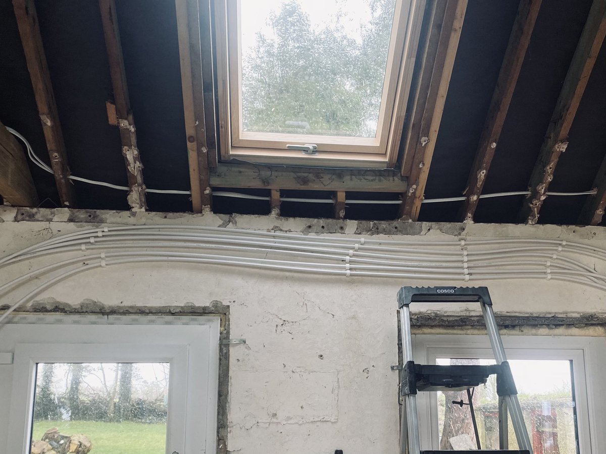 Different sort of office this weekend. First fix plumbing done on our lakeside cottage restoration 🏠