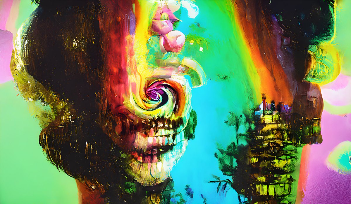 mmmaaaatt's tweet photo. Synesthesia Nightmare. Available on OpenSea! Link in profile! 1/1 #NFT Art collection waiting for you. Make an offer 🙃 #nfts #nftfamily https://t.co/syMvS1MjwR