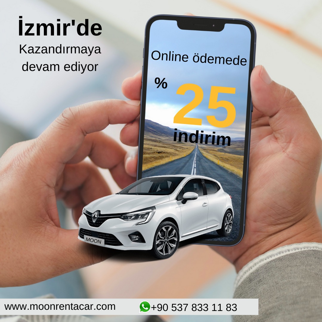 Aracınızı Moon 'dan  Online kiralayın, Online özel %25 indirim fırsatını kaçırmayın!

#moonrentacar #türkiye #araçkiralama #carrentals #rentacar #aylıkaraçkiralama #adnanmendereshavalimanı #i̇zmir #fırsat #kampanya #autovermietung #mieten #seyahat #gezilecekyerler