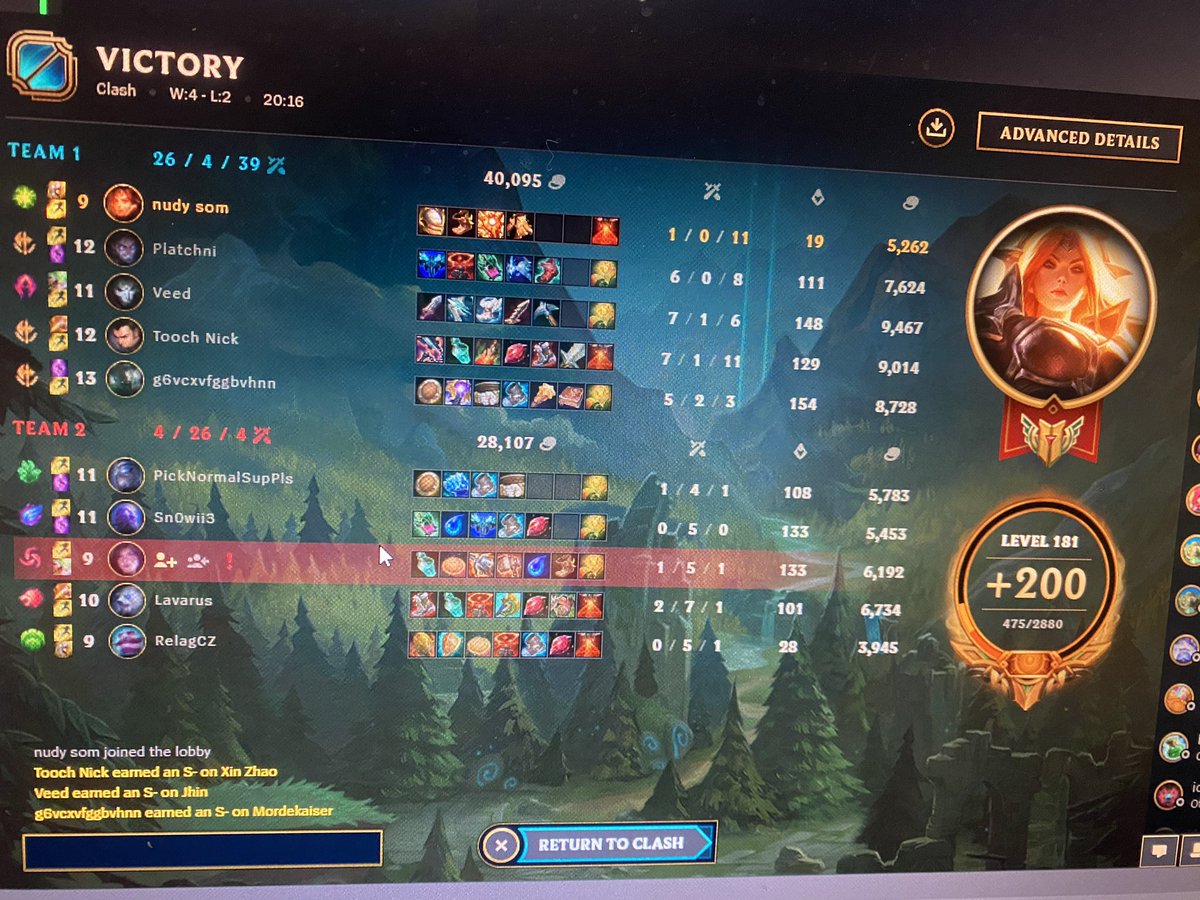 BezSensuGaming's tweet photo. SNEAKY CLASH BY OUR GREAT TEAM WITH RUSSIAN WINGMAN ON BRAZILIAN MORDEKAISER GG EZ STOMP OPONENTS ANUS HURT SO MUCH RN XDDDDDD BIG ORO IONIA CLASH GAVE BACK AF. SPECIAL THANKS TO: MRUWSON MID KSONYKS JUNGLE VEDOSKI ADC AND MAURO SUPPORT! SEE YOU NEXT YEAR OR NOT HEHEHEHE https://t.co/QYsw5xJpnP
