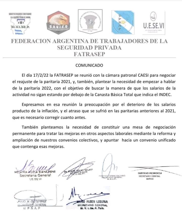 UPSAPZonaOeste's tweet photo. #PorUnSueldoDigno los trabajadores de seguridad privada seguimos luchando desde #fatrasep (FEDERACIÓN ARGENTINA DE TRABAJADORES DE LA SEGURIDAD PRIVADA). #sumate https://t.co/9c5NPji0Mn