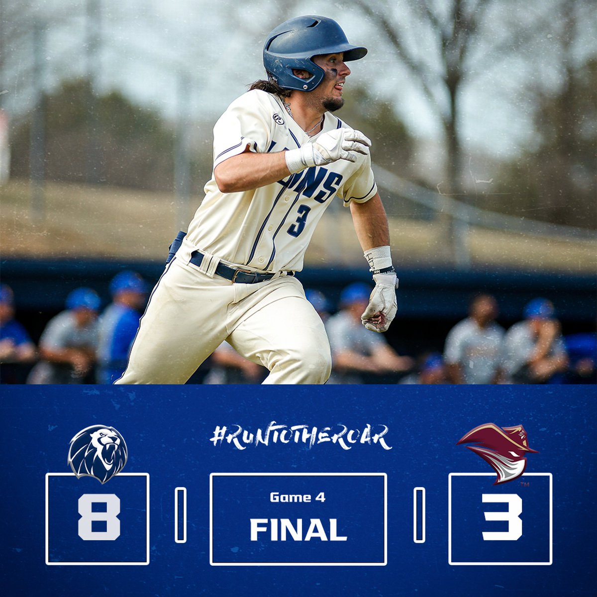 UAFSSports's tweet photo. Brooks Sunny and Hunter Church each homer as the Lions take the series!

#RunToTheRoar https://t.co/Qj0gw0W7R6