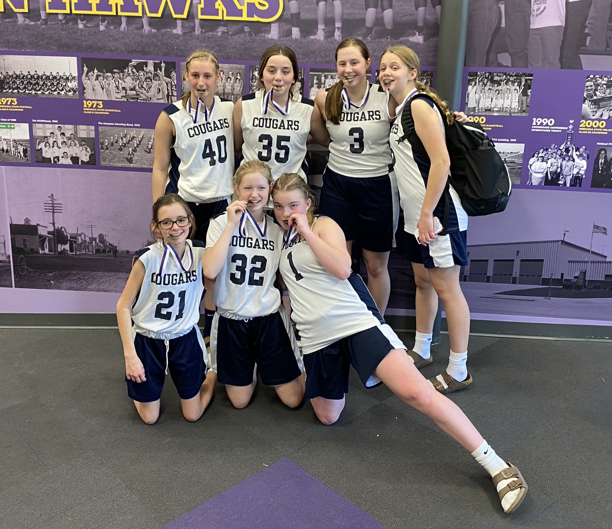 RyanDickeyCCDad's tweet photo. Finished the season with two more wins over Sutton and Heartland!  4-0 on the day!  17-0 on the season!  Hampton Tournament Champs!  Now on to track and CNBA summer ball! @CC_GBB @CNBA_BASKETBALL @EmaDickey https://t.co/6TrcQh1uY1