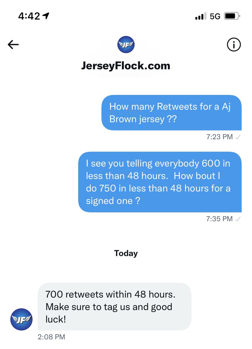 Y’all know what to do help me get 700 Retweets so I can get a <a href="/1kalwaysopen_/">AJ BROWN</a> jersey <a href="/JerseyFlock/">ShopJerseyFlock.com</a> #TitanUp