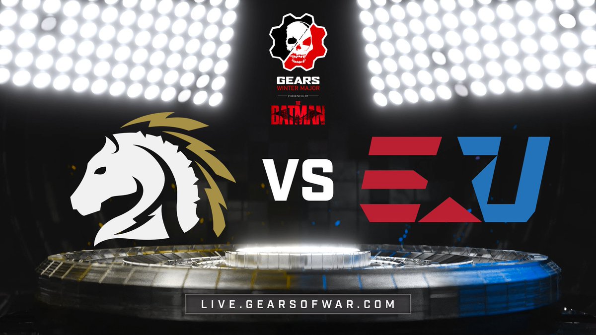 GearsEsports's tweet photo. GRAND FINALS IS LIVE! 🔥

It's a BO9 heavyweight matchup between @eUnited and @PioneersGG in the #Gears5 Winter Major presented by @TheBatman! 

GET IN HERE ▶️ https://t.co/6Rp7mmPuYq https://t.co/1saxUevUb6