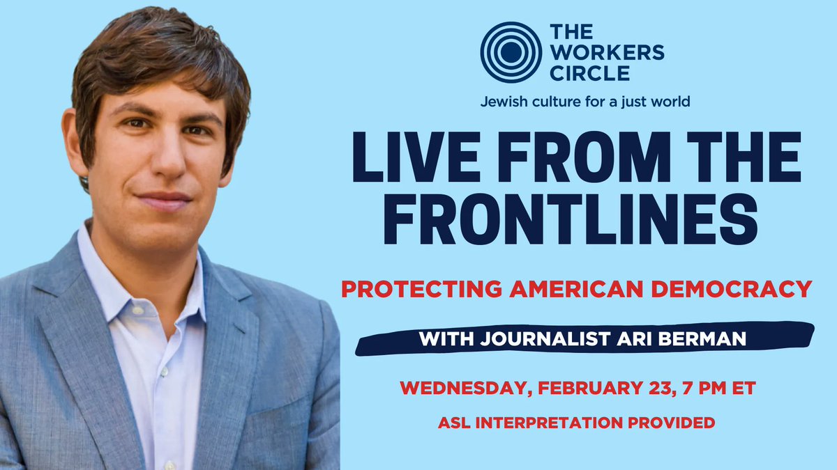 LWV's tweet photo. In Jan, the Senate sidelined federal voting rights legislation that would have addressed the increased attacks on voting rights &amp; democracy. Learn what’s next in the fight for voting rights in a @WorkersCircle conversation with @AriBerman of Mother Jones! https://t.co/jJlwdCblz5 https://t.co/MSwLb8RD48