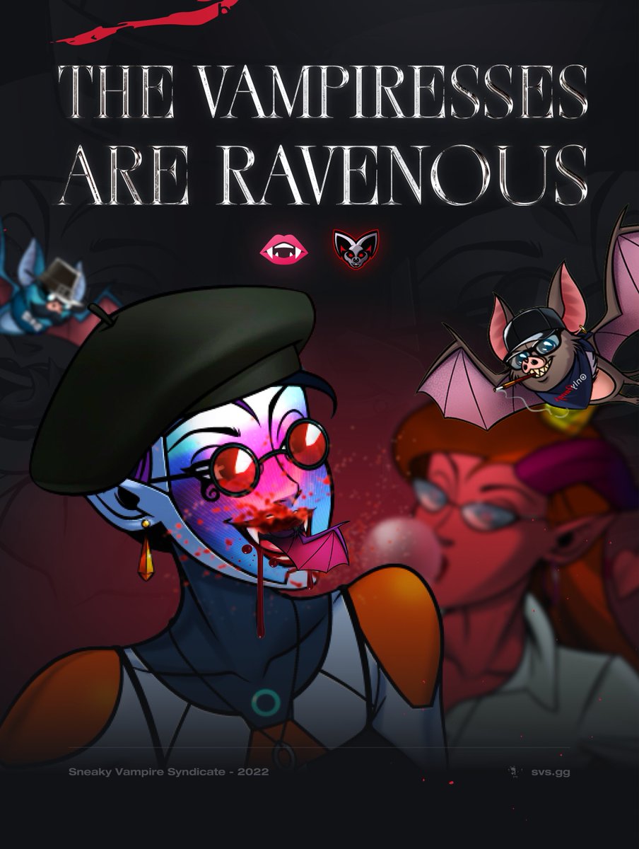 The Vampiresses are ravenous and will have the ability to 'Devour Bats' for a special utility that Vampires do not have access to... 🪦

You never know what the Sneaky Vampiresses are planning... keep a watchful eye on your bats, if you value them dearly 🦇