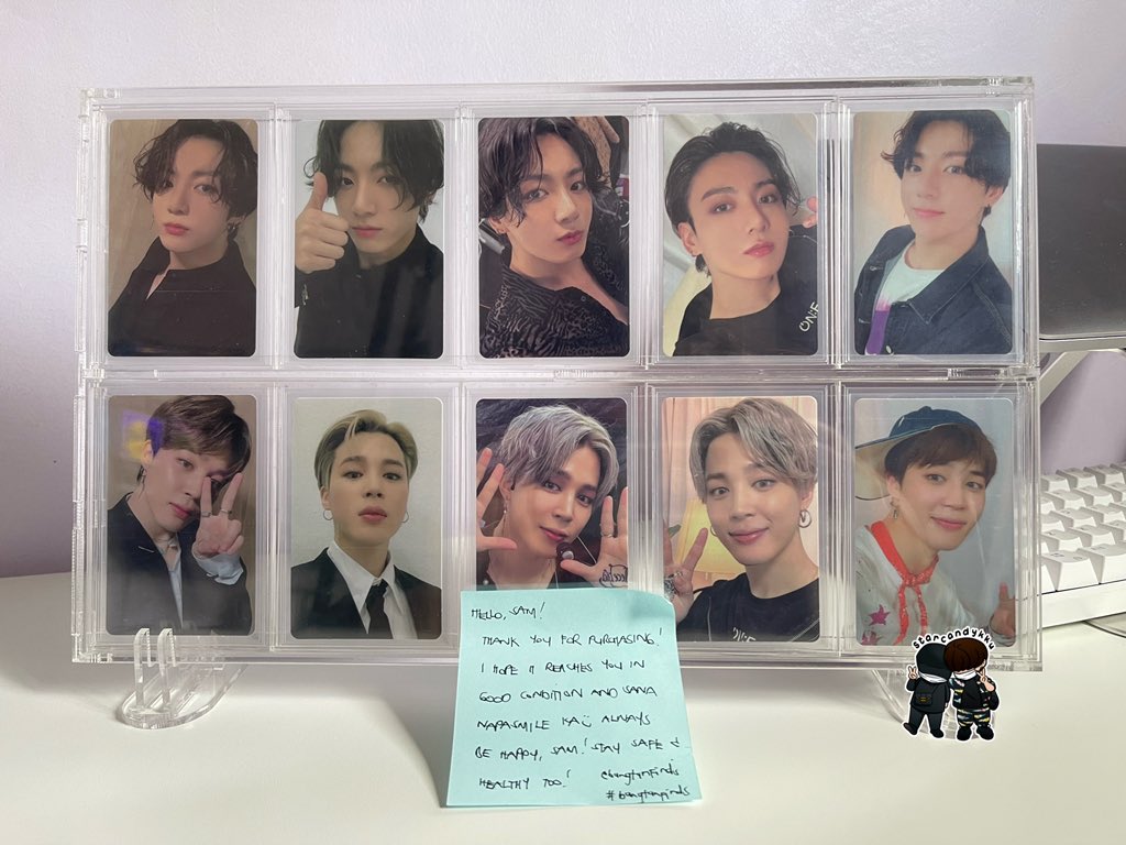 starcandykku's tweet image. hehe naging x100 po ung sparks dahil sa acrylic frame 😭💥💥 Thank you so much @bangtanfinds for this 10 slots acrylic frame and for packing it very securely!! I love it so much💗

#bangtanfinds