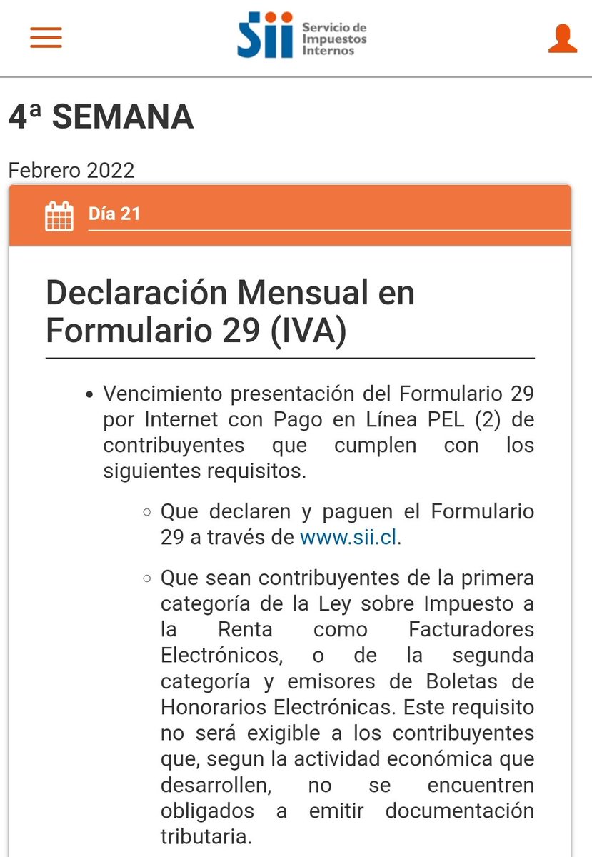 FabilaDC's tweet photo. @GatoManzostyla @SII_Chile Entiendo que vence el 21 https://t.co/Vtttq6dmdq