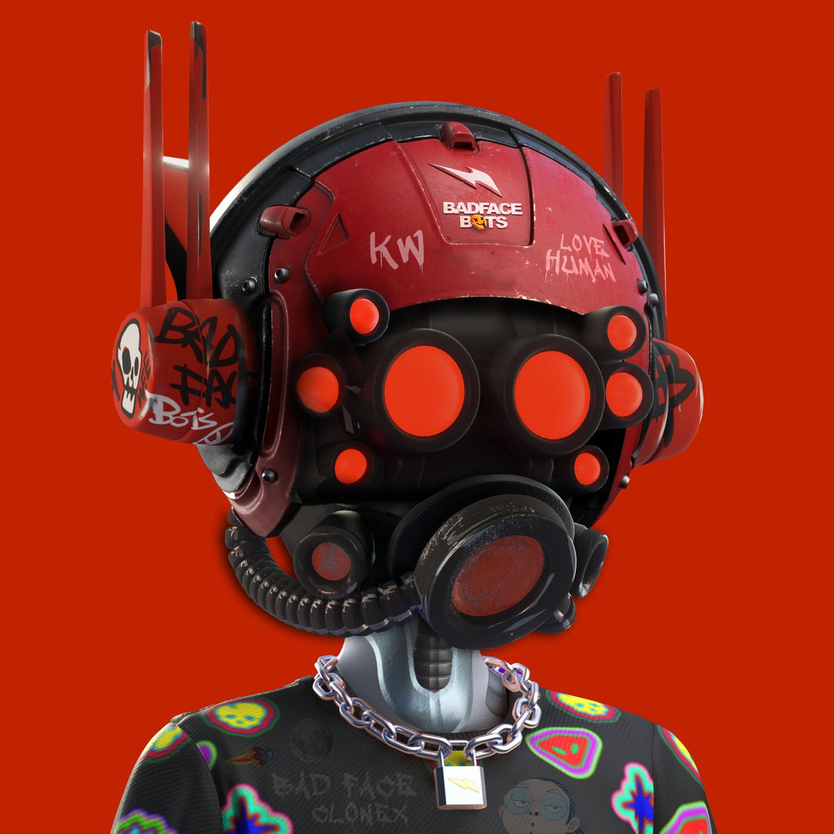 cyberstron_'s tweet photo. #CloneX  and #BadFaceBots fan art that I made for @kamanwilliam.

@RTFKTstudios @badfacebots https://t.co/QU2eRBwqPg