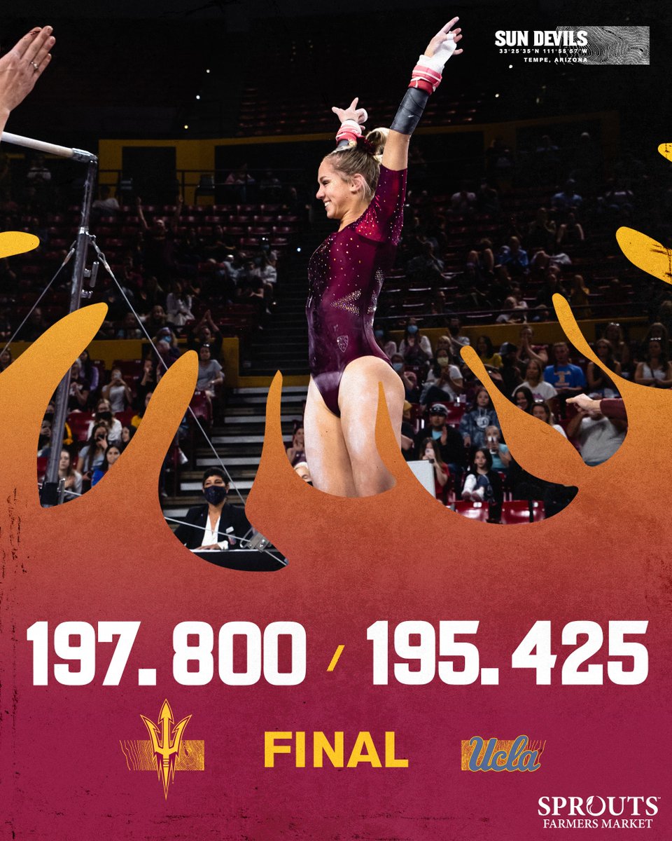 WHAT. A. MEET.

Seventh-highest score in program history AND the first win over UCLA since 2001‼️ 🙌