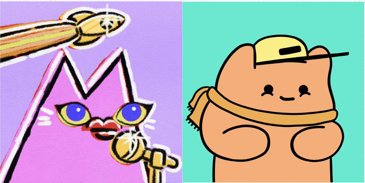 AztecWhaleGod's tweet photo. Similarities between Pop Art Cats vs Coolman's Universe?  Both have quite the following
-Matt Chessco: over 1 billion views across youtube/ tik tok
-Danny Casale: 2.7 million followers on youtube. 
#popartcatsnft #coolmansuniverse  #mattchessco #dannycasale #youtube https://t.co/nkIEpJlrb6