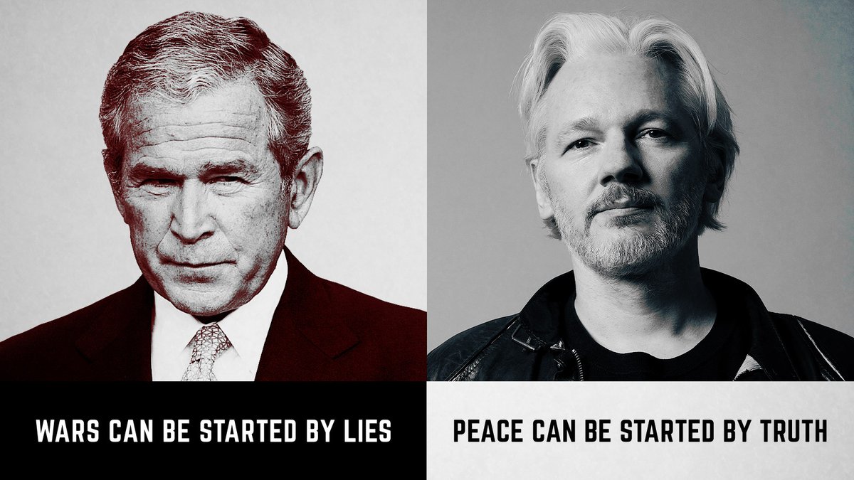 SomersetBean's tweet photo. "If wars can be started by lies, peace can be started by truth."—Julian Assange #FreeAssangeNOW https://t.co/7XKxbAUcFr