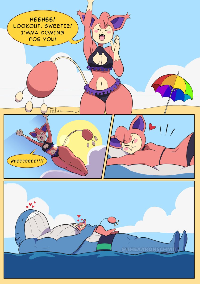 Skitty and Wailord go to the beach! #TinderSkitty 