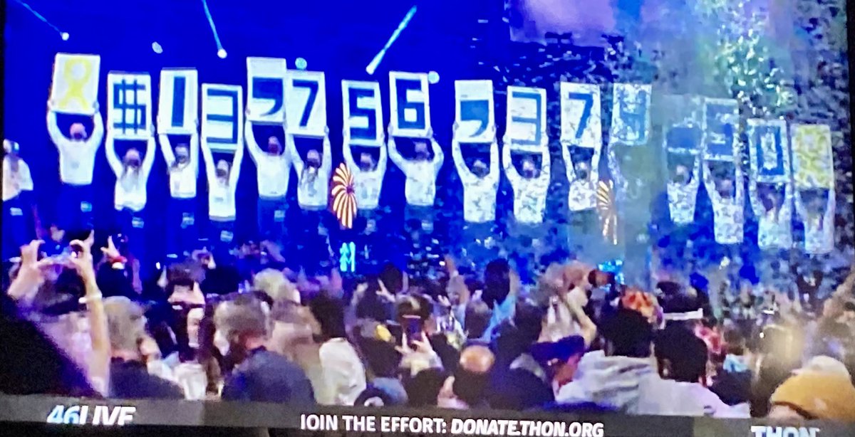 AmiPatelHop's tweet image. Yay @THON - surpassing $200 million for @fourdiamonds families in it’s 50 years of existence!💙 Donations can be made here: thon.org. One day, we will be able to dance in celebration.  #FTK #AlwaysFTK #CancerCannot #4LN4EVR 💛🎗💚💠 @dmaig
