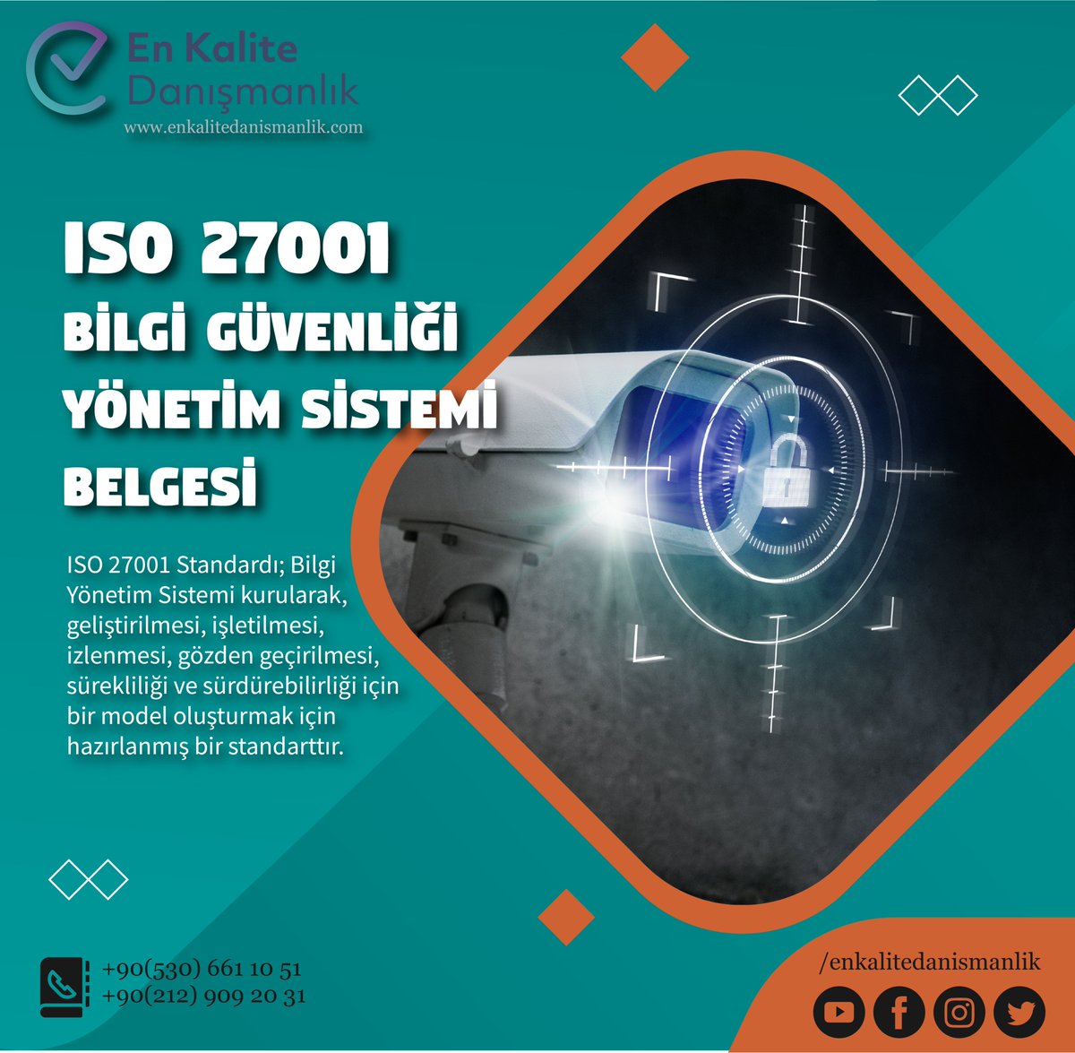ISO 27001 Bilgi Güvenliği Yönetim Sistemi Belgelendirme Ne Gibi Avantajlar Sağlar?

Bu standart, şirketinizin tüm güvenlik çabalarını elektronik ve fiziksel olarak koordine edilmesine yardımcı olacaktır. ISO 27001’i uygulayan işletmeler, çok büyük avantajlar elde etmektedir.