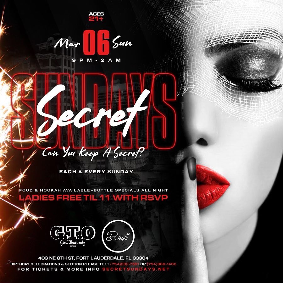 DanTooMarvelous's tweet photo. Mar. 6th kicks off Secret Sundays Each &amp; Every Sunday! Experience two rooms to party: game room + nightclub behind a secret door • 9pm-2am • Ladies FREE with RSVP — For tickets &amp; more info: https://t.co/MQknnvGwhc | #SecretSundays https://t.co/3GKx5cD0yW