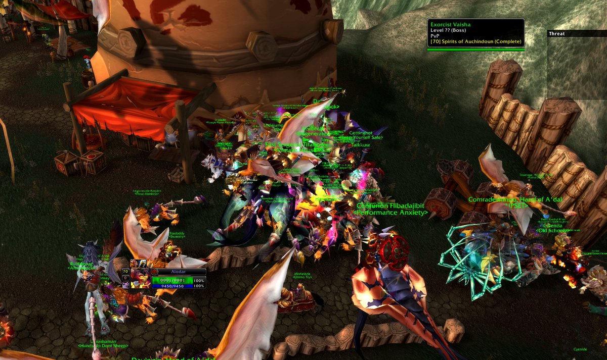 AlodarSylmor's tweet photo. Just trying to turn in our Towers PVP Daily in.... #faerlina. Horde has won the war! https://t.co/egUiQecoik
