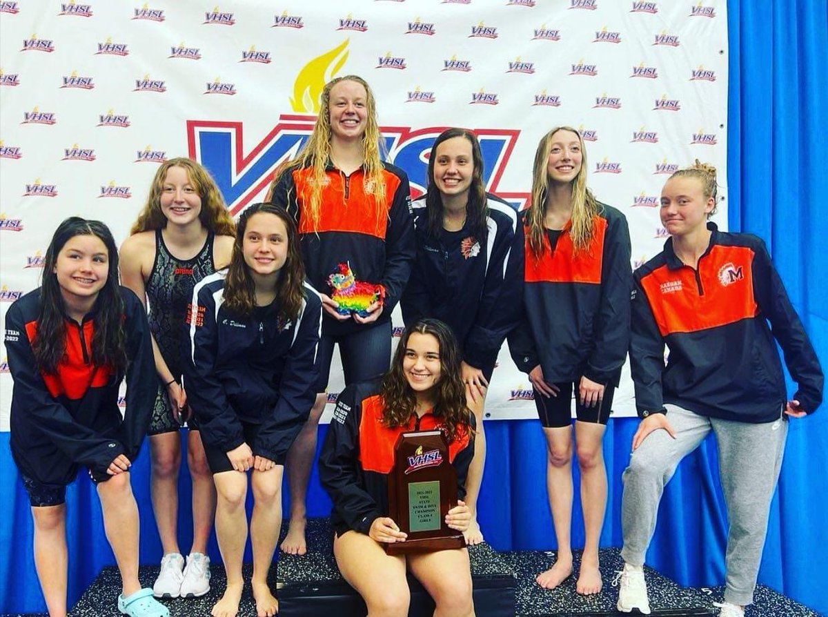 Congratulations to the Monacan girls and boys swim teams on a great showing at the state championship meet this weekend! The Chiefs boys took fourth place and the girls reclaimed their state title, winning their third state championship in four years!