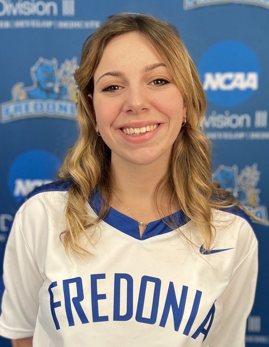 FredoniaSB's tweet photo. Happy Birthday shout out to utility freshman Isa Rizzo https://t.co/UHkvbywuBa