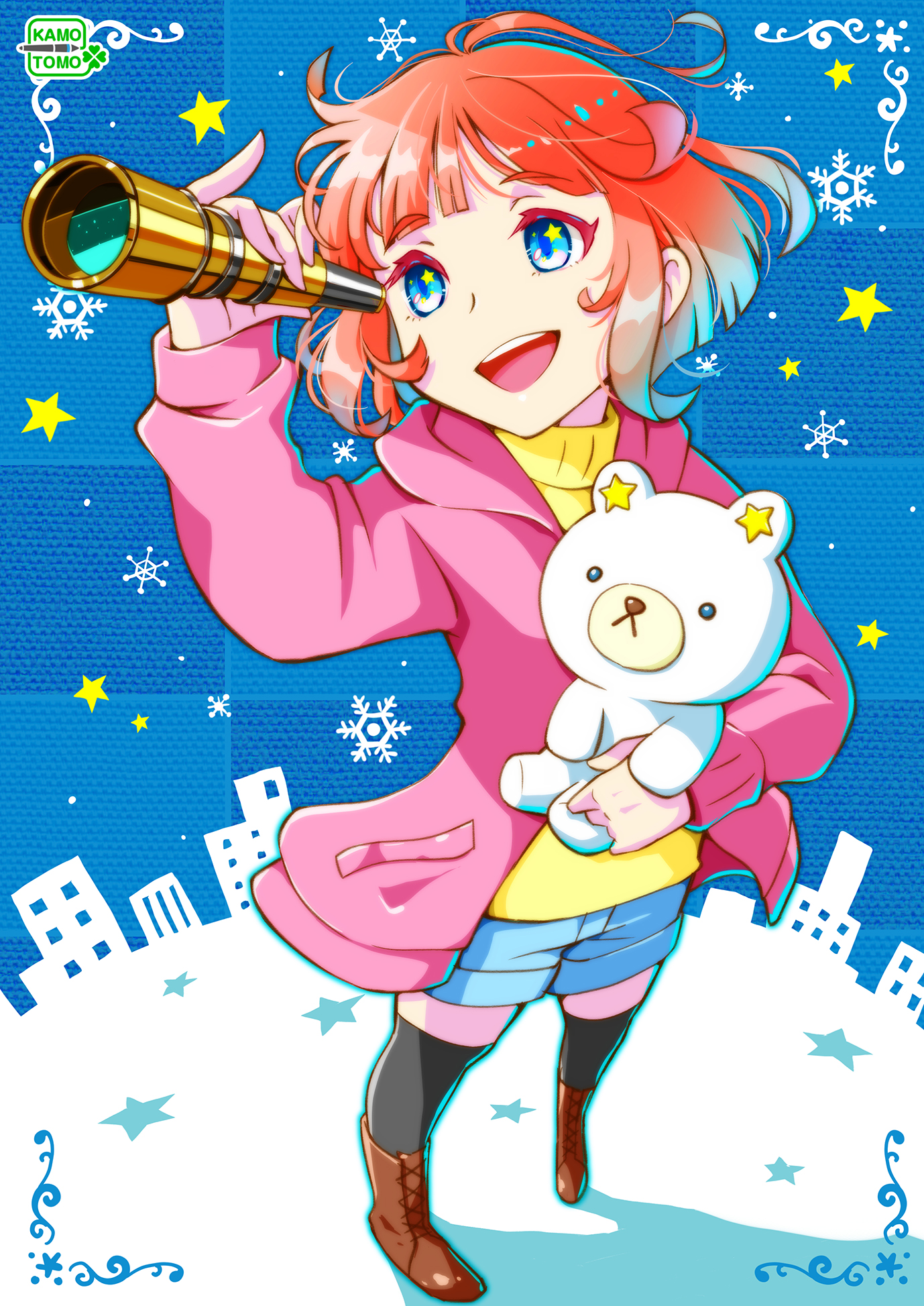 かもとも イラストレーター 天体観測 以前描いた 冬の星空を楽しむ女の子のイラストです 寒いと夜空がきれいなんですが 寒空の下それを見続ける忍耐力がないため 最近はあまりじっくり見れません W 子どもの頃は全然平気だったんです かもとも イラストレーター 天体観測 以前描いた 冬の星空を楽しむ女の子のイラストです 寒いと夜空がきれいなんですが 寒空の下それを見続ける忍耐力がないため 最近はあまりじっくり見れません W 子どもの頃は全然平気だったんです